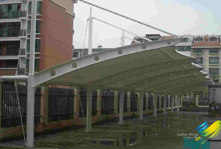 上海膜結構車棚,膜結構車棚