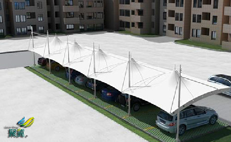 膜結構車棚工程介紹*膜結構車棚型鋼構件材質