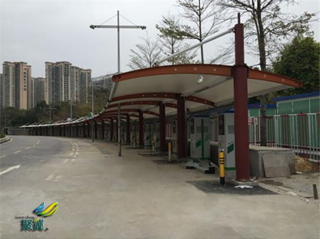 膜結(jié)構(gòu)車(chē)棚的裁剪制作方法