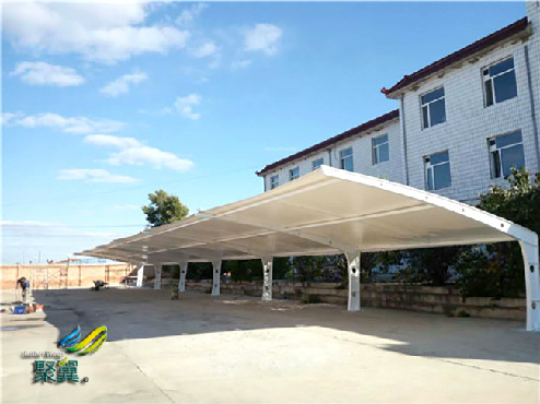 膜結構車棚穩定曲面|膜結構車棚適用壽命長