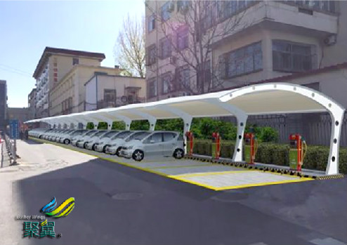 膜結構車棚設計多樣化|膜結構車棚建筑特點