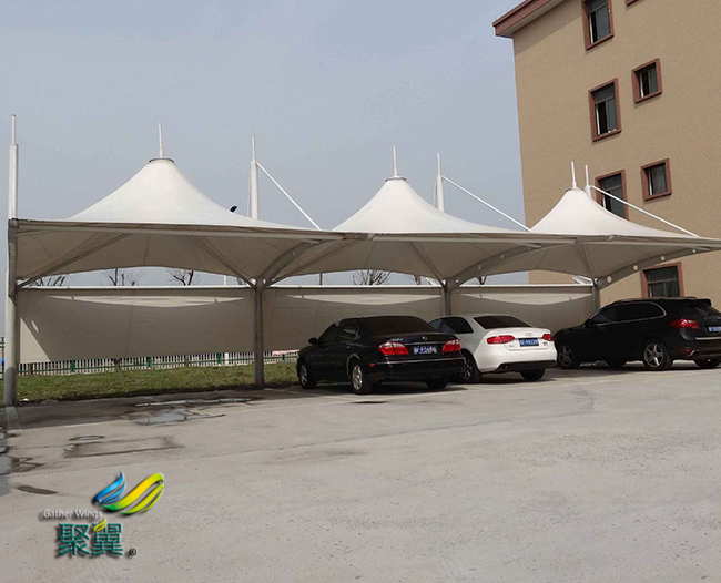 膜結構車棚造型新穎|膜結構車棚新建筑