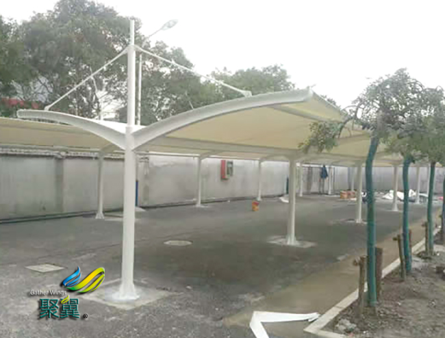 上海膜結構停車棚施工中膜的安裝要點有哪些？