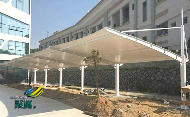 膜結構車棚經濟實惠成本低|受大眾歡迎