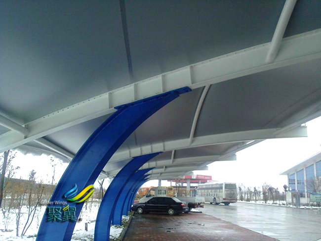 膜結構車棚廠家看規模大小及技術