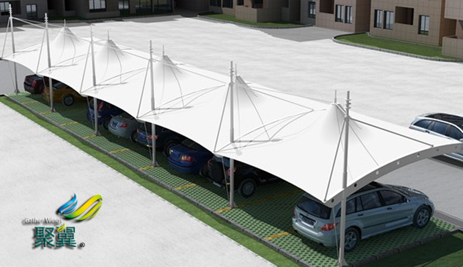 膜結構車棚阻燃性B1級|底座除銹