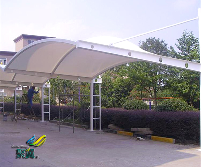  膜結構車棚所用材料的分析方法 