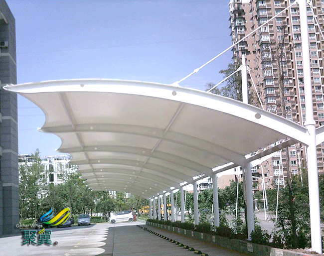 膜結構車棚外觀設計|停車場建設規劃