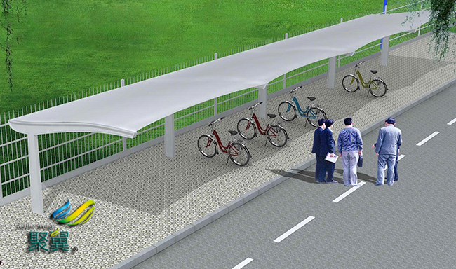  膜結構車棚剪裁分析及張拉膜優勢