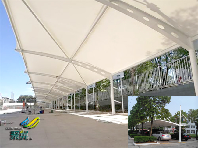 膜結構車棚選好膜料才能更好為愛車遮風擋雨