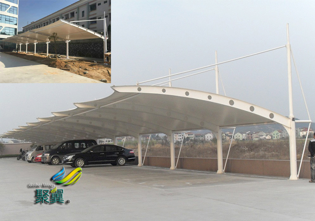 膜結構車棚以獨特的性能在建筑得到廣泛的應用