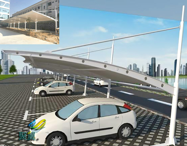 膜結構車棚剛性邊界膜結構與柔性邊界膜結構簡介