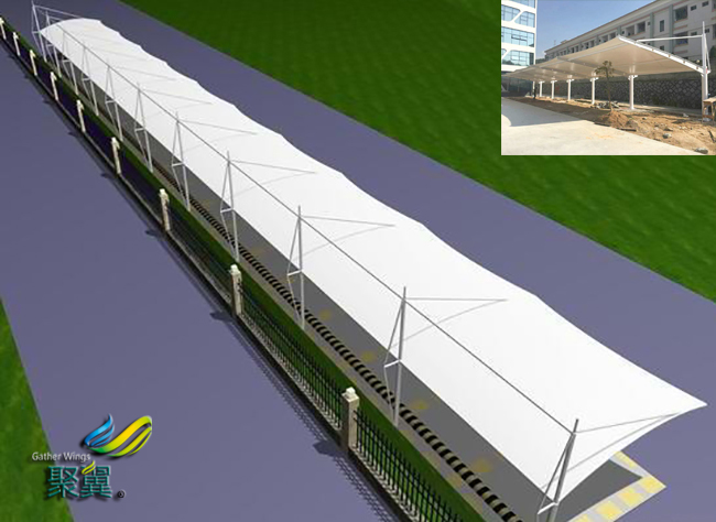 新類型膜結構車棚材料目前的市場情況