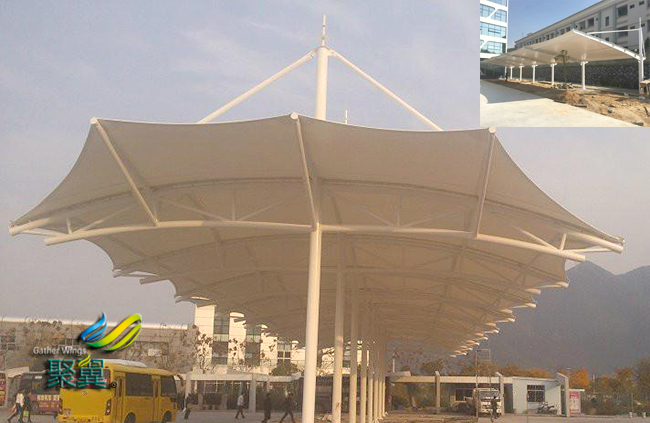  膜結構停車棚修補工藝分析|鋼構補漆