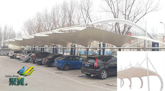 膜結構車棚節點紛繁復雜|膜結構車棚重量很輕   