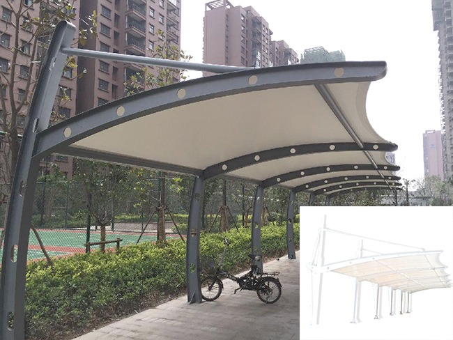 膜結(jié)構(gòu)車棚焊接|膜結(jié)構(gòu)車棚施工階段