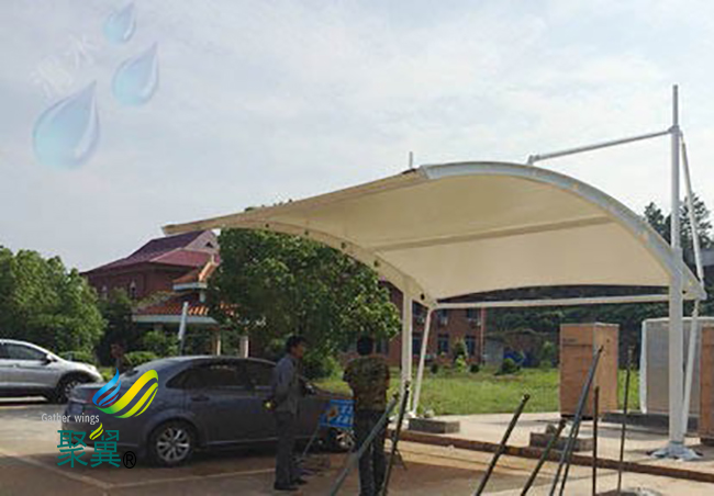 膜結構車棚力學原理|膜結構車棚結構體系