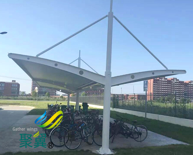 膜結構車棚車輛停泊|膜結構車棚都市標志