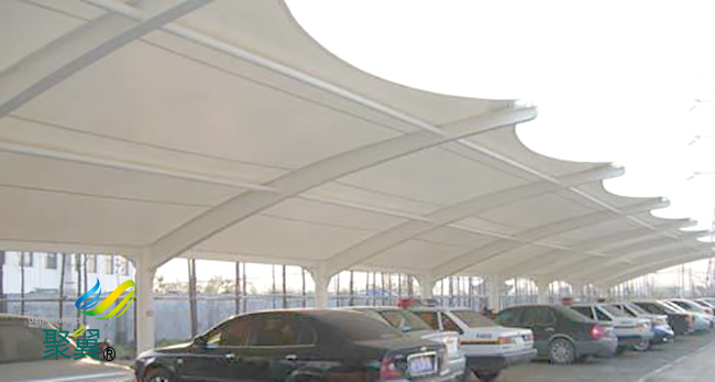 膜結構車棚修建|膜結構車棚綠色發展