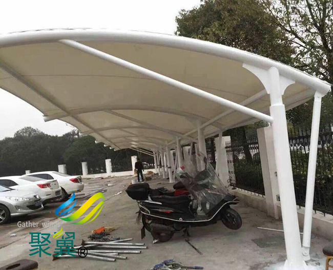 膜結構車棚雨棚|膜結構車棚綠色低碳