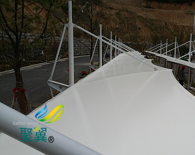 膜結構車棚傳統建筑外新選擇|膜結構車棚大跨度