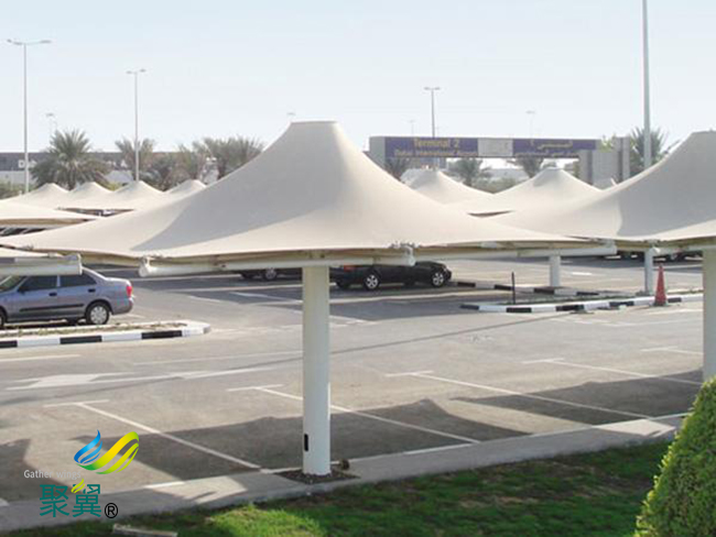 膜結構車棚修復改造|膜結構車棚停車棚