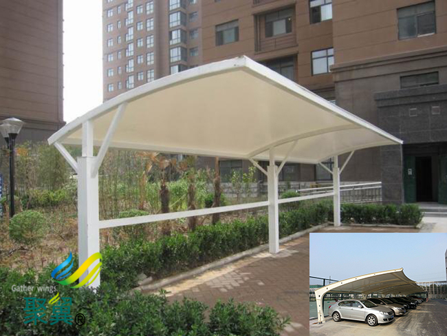 河北省灤平縣膜結構車棚|膜結構車棚廠家生產制作臨時性建