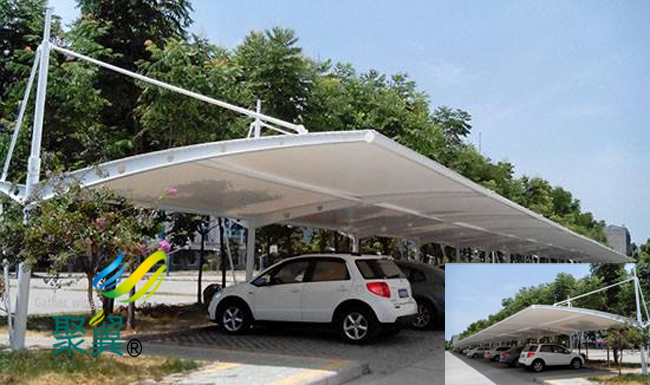 單挑型膜結構車棚廠家|停車棚汽車棚報價預算制作