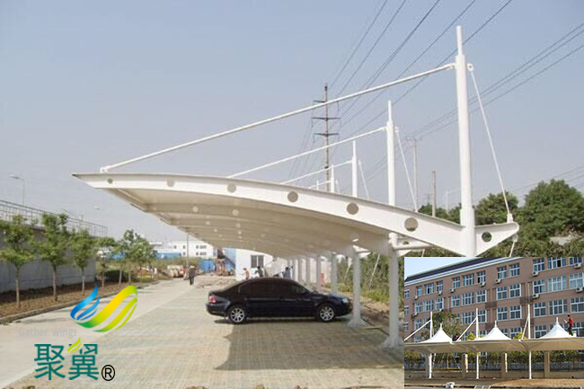 內蒙古錫林郭勒盟蘇尼特左旗膜結構車棚|膜結構車棚公司生