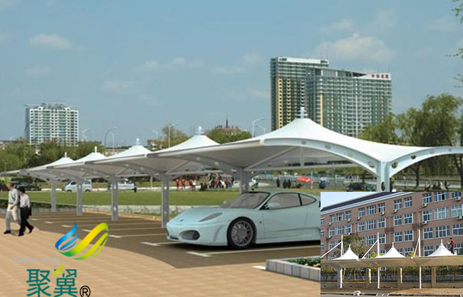 內蒙古錫林郭勒盟蘇尼特右旗膜結構車棚|膜結構車棚廠家生