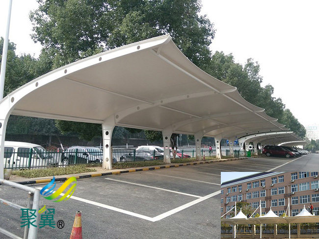 內蒙古錫林郭勒盟太仆寺旗膜結構車棚|膜結構車棚央視特邀