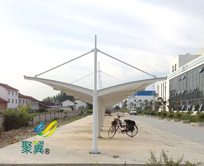 膜結構停車棚汽車棚價格|景觀雨棚廠家供應批發