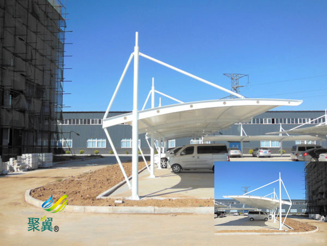 新型膜結(jié)構(gòu)停車(chē)棚廠家|鋼膜結(jié)構(gòu)汽車(chē)棚節(jié)能包設(shè)計(jì)