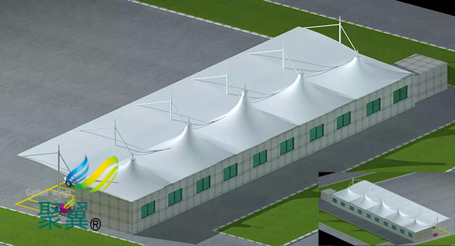 冒頂膜結(jié)構(gòu)車(chē)棚設(shè)計(jì)|鋼膜結(jié)構(gòu)停車(chē)棚訂做