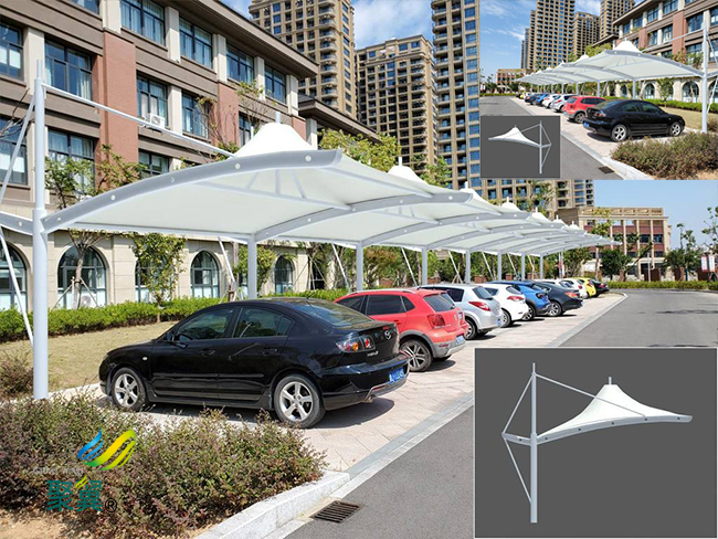 鋼膜結(jié)構(gòu)車(chē)棚汽車(chē)棚|專(zhuān)業(yè)停車(chē)棚自行車(chē)棚公司