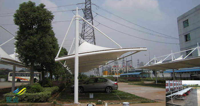 安徽學校膜結構車棚使用注意事項建設材質