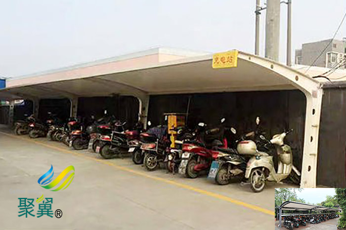 非機(jī)動(dòng)停車(chē)棚車(chē)棚尺寸圖片施工方案效果圖