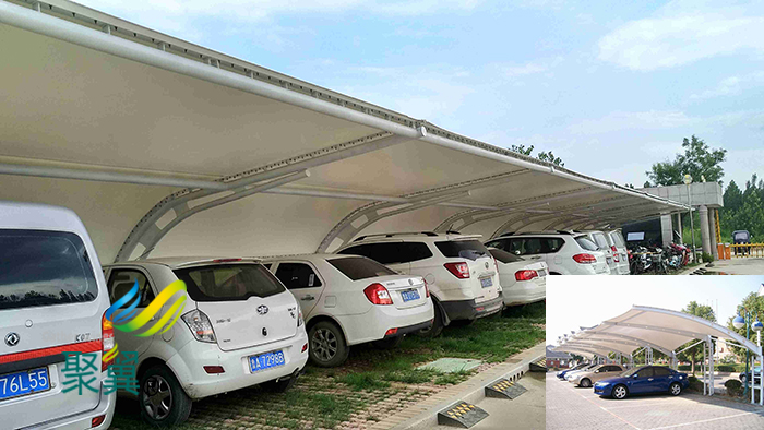 上海膜結構充電樁停汽自行車棚景觀定制工程報價