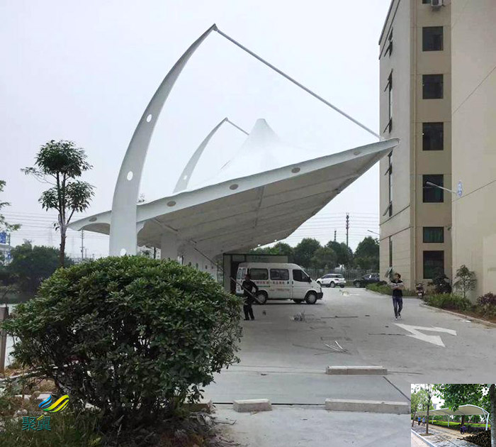 杭州鋼膜結(jié)構(gòu)停汽自行車棚廠家公司安裝價(jià)格工程