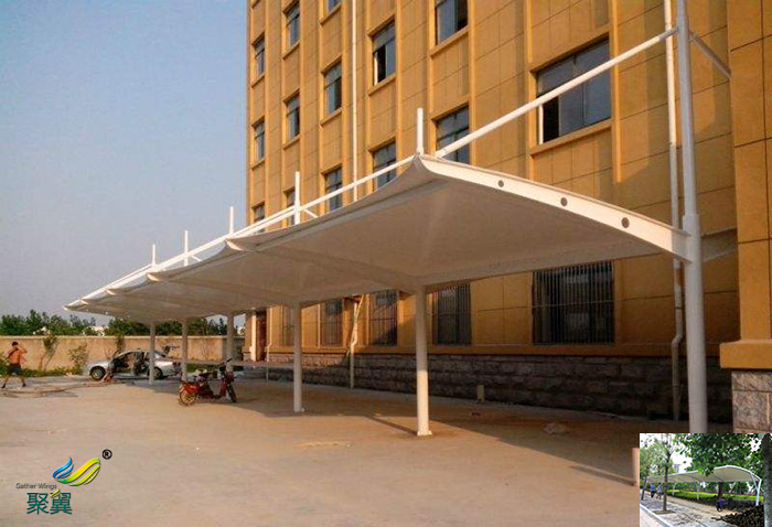 上海膜結構自行停汽車棚定制價格工程廠家