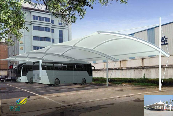 蘇州鋼膜結構自行車停車棚定制安裝廠家工程報價