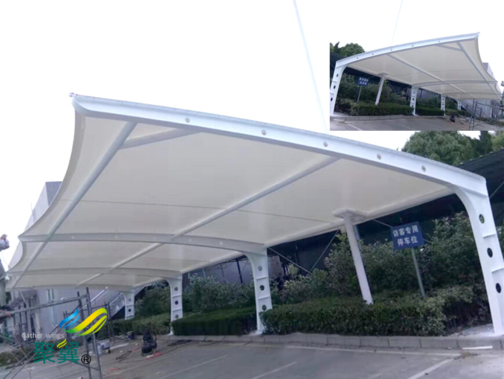 膜結構工程雨季施工措施膜結構停車棚定做